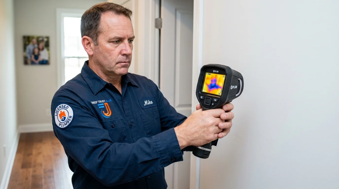 Thermal imaging leak detection by Johns Plumbing LLC in Rockledge